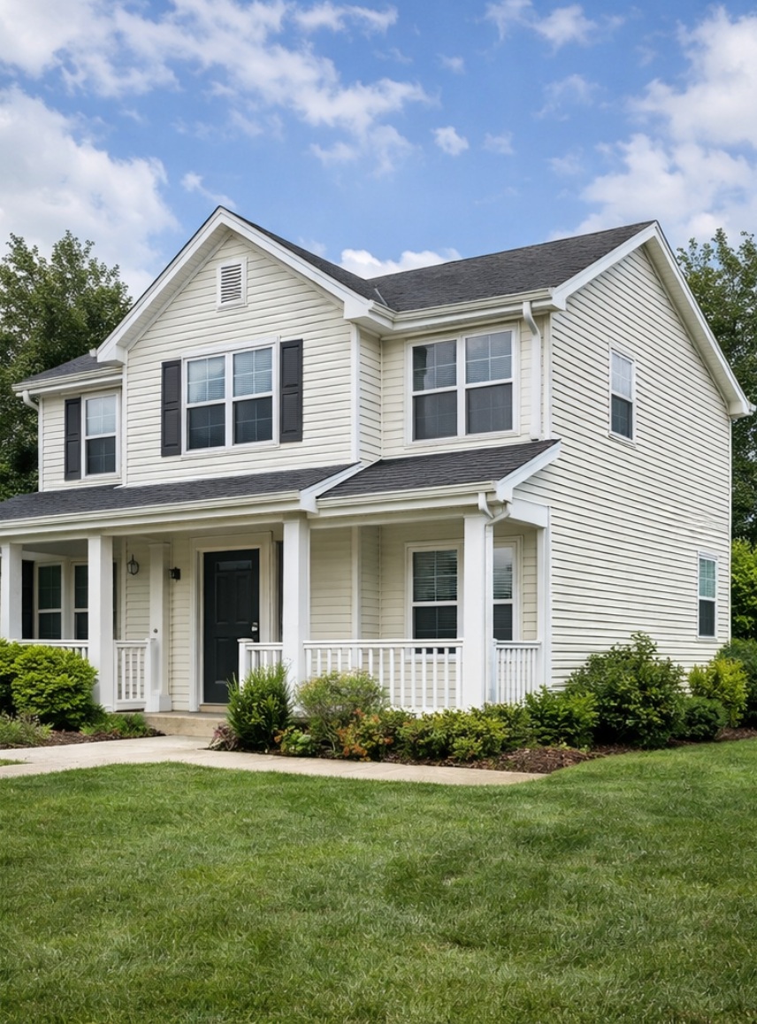 Clean siding after pressure washing